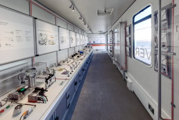 Technologická prezentácia Aventics vo výstavnom priestore